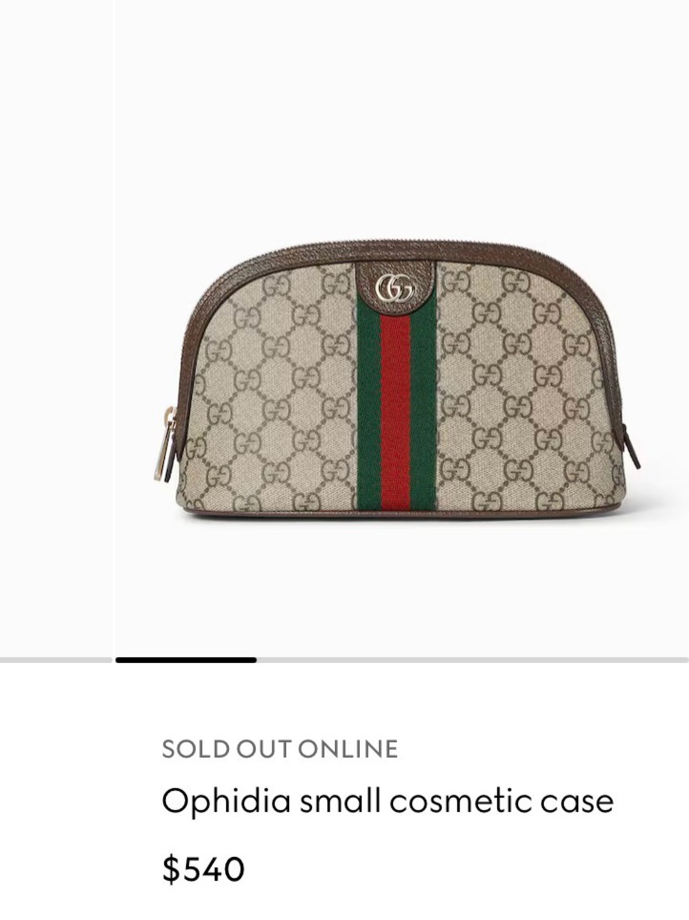 Ophidia Cosmetic Bag with Strap